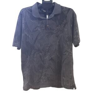 Caribbean Joe Hawaiian Gray Polo Men's size XL